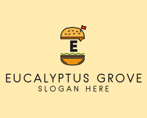 Burger Sandwich Resto logo design