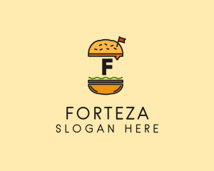 Burger Sandwich Resto logo design