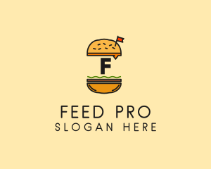 Burger Sandwich Resto logo design