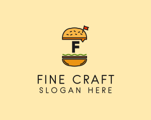 Burger Sandwich Resto logo design