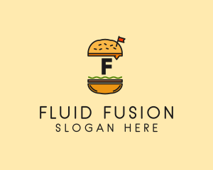 Burger Sandwich Resto logo design