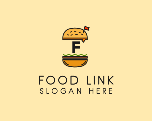 Burger Sandwich Resto logo design