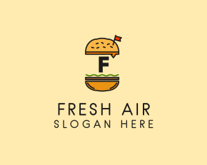 Burger Sandwich Resto logo design