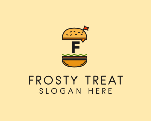 Burger Sandwich Resto logo design