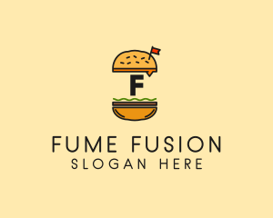 Burger Sandwich Resto logo design