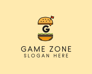 Burger Sandwich Resto logo design