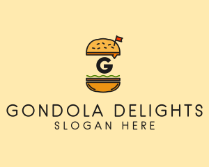 Burger Sandwich Resto logo design