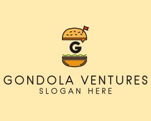 Burger Sandwich Resto logo design