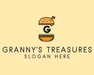 Burger Sandwich Resto logo design