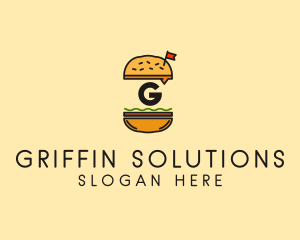 Burger Sandwich Resto logo design