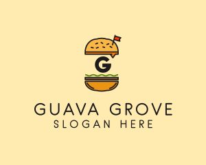 Burger Sandwich Resto logo design