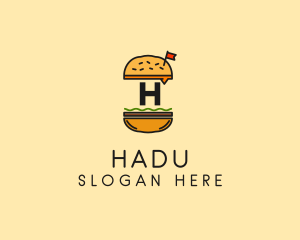 Burger Sandwich Resto logo design