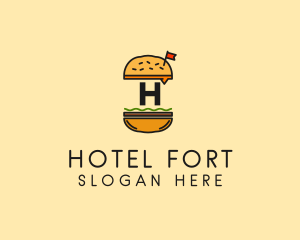 Burger Sandwich Resto logo design