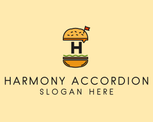 Burger Sandwich Resto logo design