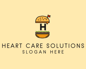 Burger Sandwich Resto logo design