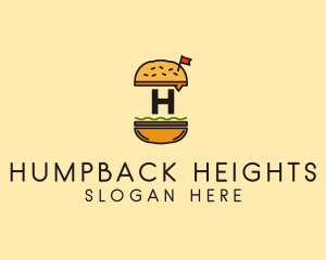 Burger Sandwich Resto logo design