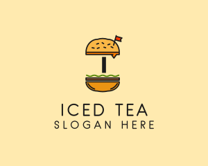 Burger Sandwich Resto logo design