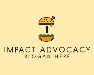 Burger Sandwich Resto logo design