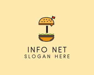 Burger Sandwich Resto logo design