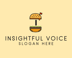 Burger Sandwich Resto logo design