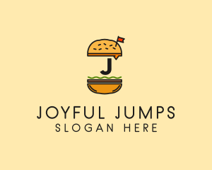 Burger Sandwich Resto logo design