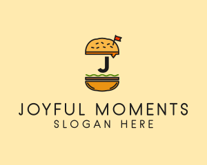 Burger Sandwich Resto logo design