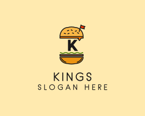 Burger Sandwich Resto logo design