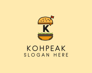 Burger Sandwich Resto logo design