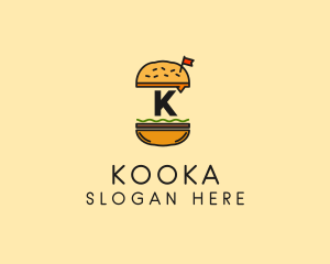 Burger Sandwich Resto logo design