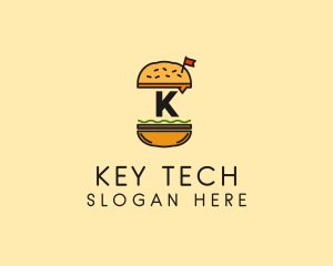 Burger Sandwich Resto logo design