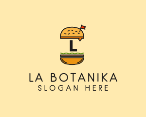 Burger Sandwich Resto logo design