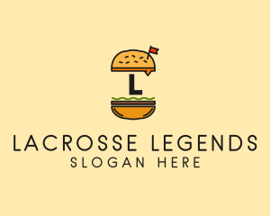 Burger Sandwich Resto logo design