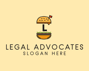 Burger Sandwich Resto logo design