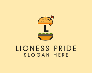 Burger Sandwich Resto logo design