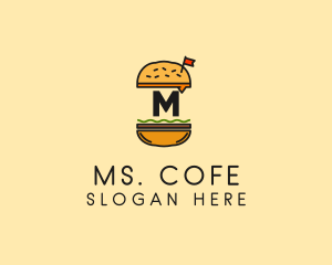 Burger Sandwich Resto logo design