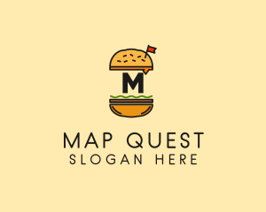 Burger Sandwich Resto logo design