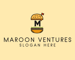 Burger Sandwich Resto logo design