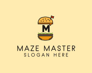 Burger Sandwich Resto logo design