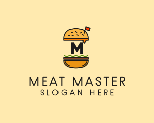 Burger Sandwich Resto logo design