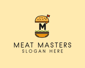 Burger Sandwich Resto logo design