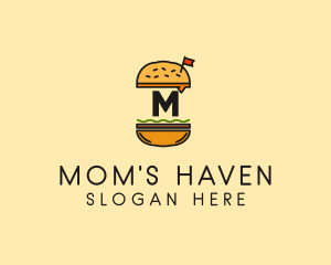 Burger Sandwich Resto logo design