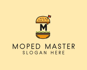 Burger Sandwich Resto logo design