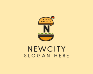 Burger Sandwich Resto logo design