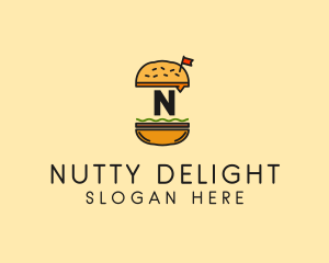 Burger Sandwich Resto logo design