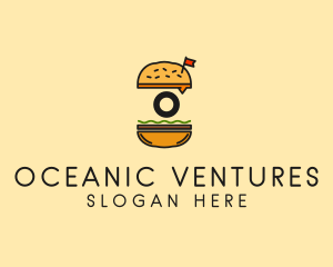 Burger Sandwich Resto logo design