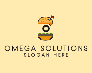 Burger Sandwich Resto logo design