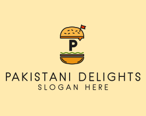 Burger Sandwich Resto logo design