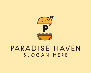 Burger Sandwich Resto logo design