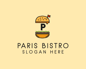 Burger Sandwich Resto logo design