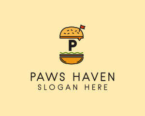 Burger Sandwich Resto logo design